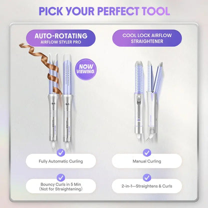 One Touch Airflow Styler Pro | Auto Rotating Curling Iron