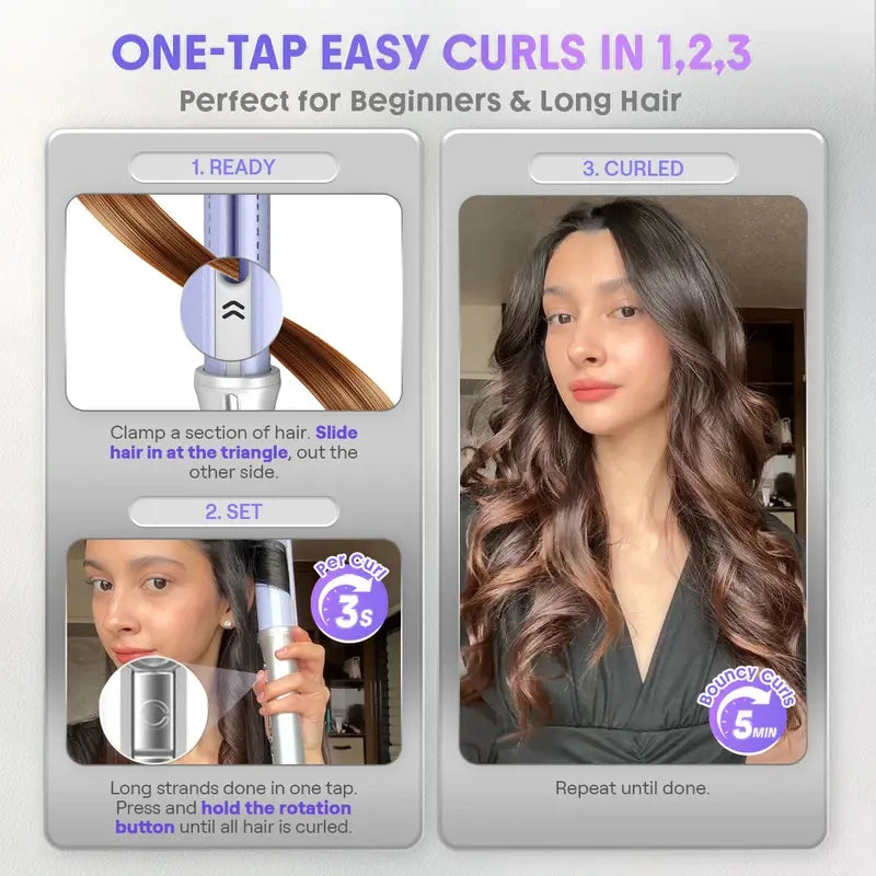 One Touch Airflow Styler Pro | Auto Rotating Curling Iron